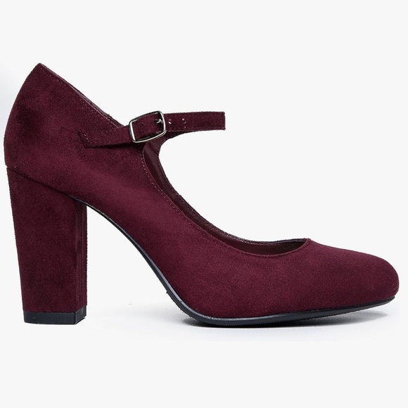 Mary Jane Heels vegan suede 9 - Picture 3 of 11